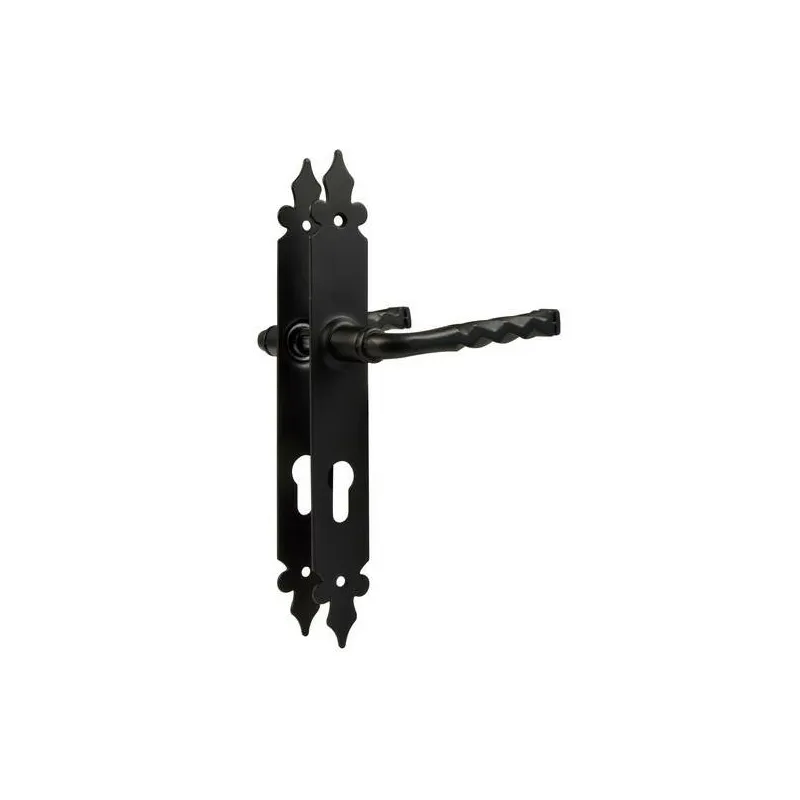 Klamka czarna na wkładkę 90 szyld 270x36mm mod.106PG90
