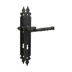 Klamka czarna na klucz 72 szyld 270x36 mod.106PG72