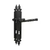 Klamka czarna na klucz 72 szyld 270x36 mod.106PG72