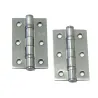 Zawias do drzwi 76x50mm stal chrom satyna splatany 2szt.