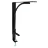 Wspornik półki montowany do blatu stalowy czarny 180x200mm mod. TOP