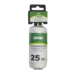 Szpagat sznurek pleciony polipropylen 2,5mm 25m biały mod. 20180 DIS