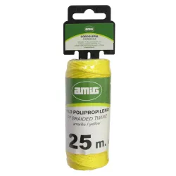 Szpagat sznurek pleciony polipropylen 2,5mm 25m żółty mod. 20180 DIS
