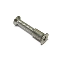 Śruba meblowa z nakrętką M5x26 INOX