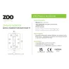 Zawias stalowy 102x76mm złoto antyczne 2szt. łożyskowany mod. ZHS43R