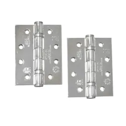 Zawias stalowy 102x76mm chrom połysk 2szt. łożyskowany mod. ZHS43