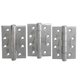 Zawias do drzwi 102x76mm stal nierdzewna INOX połysk splatany 3szt.