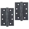 Zawias do drzwi 102x76mm stal nierdzewna INOX czarny splatany 2szt.