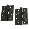 Zawias do drzwi 102x76mm stal nierdzewna INOX czarny splatany 2szt.