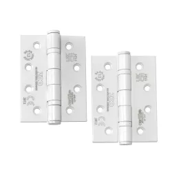 Zawias do drzwi 102x76mm stal nierdzewna biały splatany 2 szt.