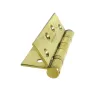 Zawias do drzwi 102x76mm stal nierdzewna INOX złoty połysk splatany 2szt.
