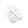 Zawias do drzwi 102x76mm stal nierdzewna INOX biały splatany 2szt