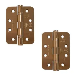 Zawias do drzwi 102x76x3 stal nierdzewna INOX brąz satyna 2szt. mod. ZHSS243