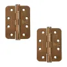 Zawias do drzwi 102x76x3 stal nierdzewna INOX brąz satyna 2szt. mod. ZHSS243