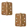 Zawias do drzwi 102x76x3 stal nierdzewna INOX brąz satyna 2szt. mod. ZHSS243
