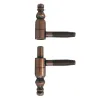Zawias wkręcany ozdobny 13x87mm barok brązowy AGB mod. 131