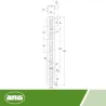 Listwa regałowa mod.7000 srebrna 50cm 2szt. DIS