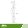 Listwa regałowa 200cm biała mod.7000 2szt. DIS