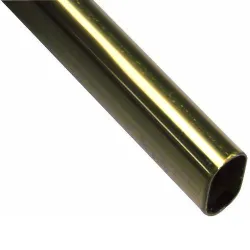 Pręt, drążek ubraniowy 30x15mm 1m mosiądzowany mod.10