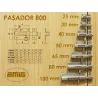Zasuwka ze stali nierdzewnej INOX 25x27mm mod. 800