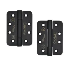Zawias drzwiowy 102x76x3 czarny splatany 2szt. mod. VHC243R