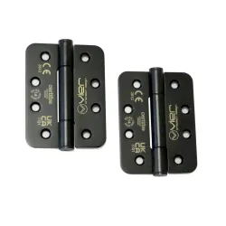 Zawias drzwiowy 102x76x3 czarny splatany 2szt. mod. VHC243R