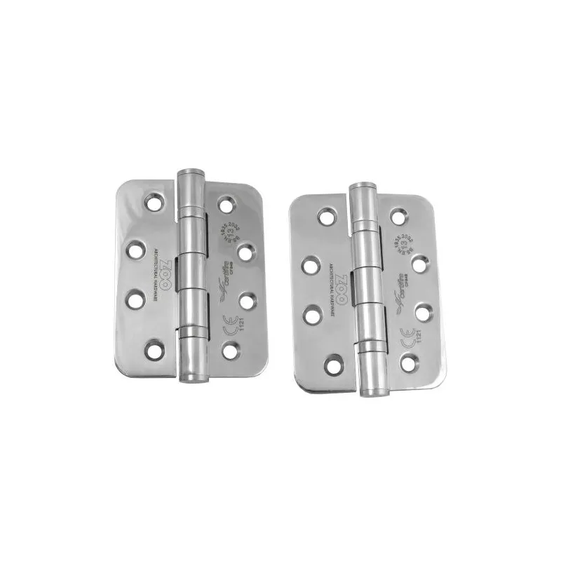 Zawias do drzwi 102x76 stal nierdzewna INOX połysk splatany 2szt
