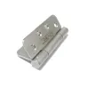 Zawias do drzwi 102x76mm stal nierdzewna INOX chrom satyna splatany 2szt.