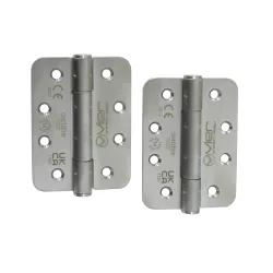 Zawias do drzwi 102x76mm stal nierdzewna INOX chrom satyna splatany 2szt.