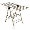 Suszarka na ubrania składana bambus 137x62x92cm czarny mod. AERIA-N13M