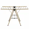 Suszarka na ubrania składana bambus 137x62x92cm czarny mod. AERIA-N13M