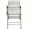 Suszarka na ubrania składana bambus 137x62x92cm czarny mod. AERIA-N13M