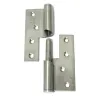 Zawias do drzwi 100x86mm stal nierdzewna INOX samozamykający LEWY (pl) mod. 428