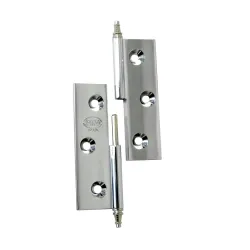 Zawias meblowy 60x40mm chrom połysk PRAWY (pl) mod. 1006