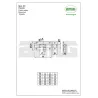 Zasuwka mosiężna lakierowana 100x25mm mod.391
