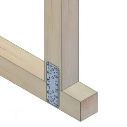 Łącznik płaski 185x65mm żółty ocynk mod.501 do konstrukcji drewnianych