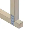 Łącznik płaski 185x65mm żółty ocynk mod.501 do konstrukcji drewnianych