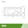 Łącznik płaski 185x90mm żółty ocynk mod.502 płytka perforowana