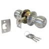 Gałka z zamkiem klucz-pokrętło INOX mod.610 wejściowa