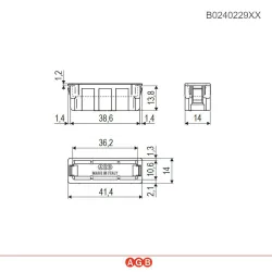 Wkład zaczepu z magnesem EASY-FIX 14mm Revolution czarny