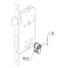 Adapter otworu YALE/WC trzp. 6mm AGB zmienia zamek na wkładkę na zamek do WC