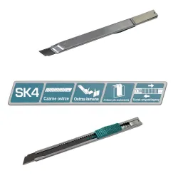 Nóż nożyk metalowy 14cm ostrze wysuwane łamane 9mm  THT5110906