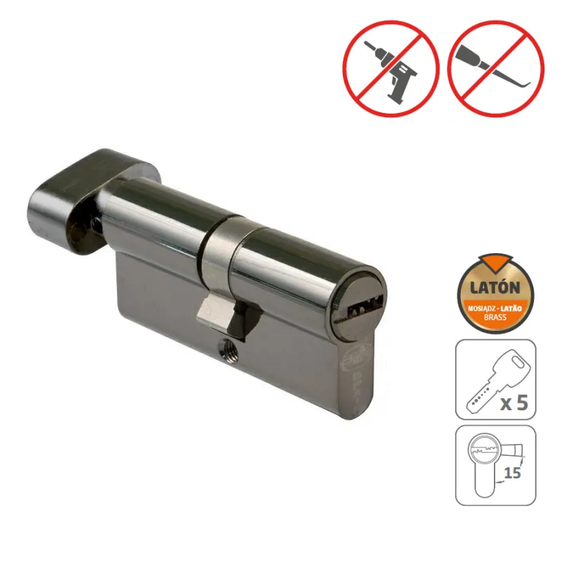 Wkładka z gałką do drzwi 70mm G35/35 czarny nikiel mod. 9850
