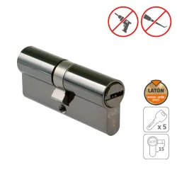 Wkładka drzwiowa 70mm 30/40 czarny nikiel mod.9850