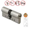 Wkładka drzwiowa 90mm 45/45 chrom mat mod. 10010 zabierak 13mm