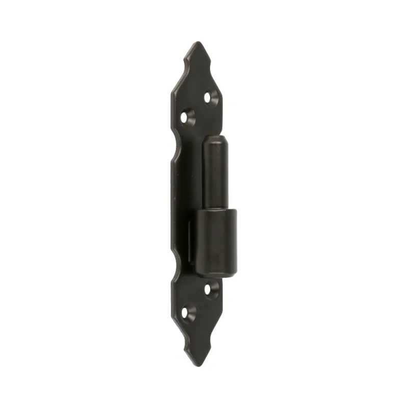 Trzpień zawiasu fi.14mm odsunięcie 16mm ozdobny czarny 170x35mm mod.8030