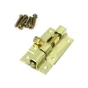 Zasuwka meblowa stalowa 40x28mm mosiądzowana mod. 390