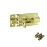Zasuwka stalowa 60x30mm mosiądzowana mod. 390
