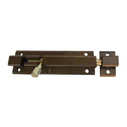 Zasuwka aluminiowa 80x30mm brązowa mod. 500