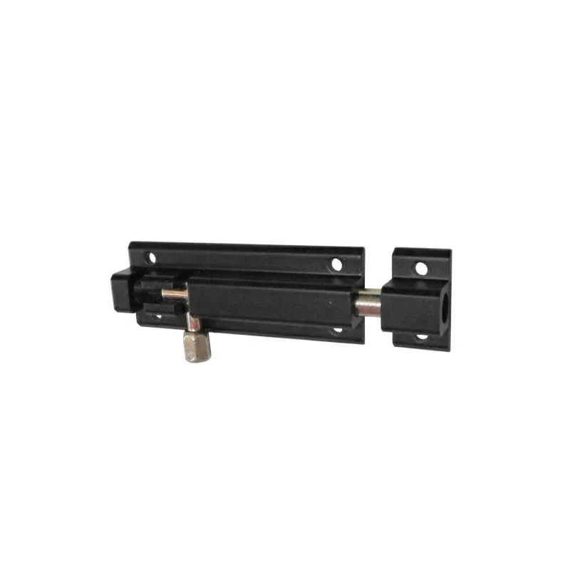 Zasuwka aluminiowa 80x30mm czarna mod. 500